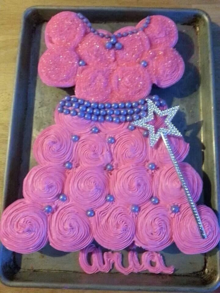 Princess Dress Cupcake Cake