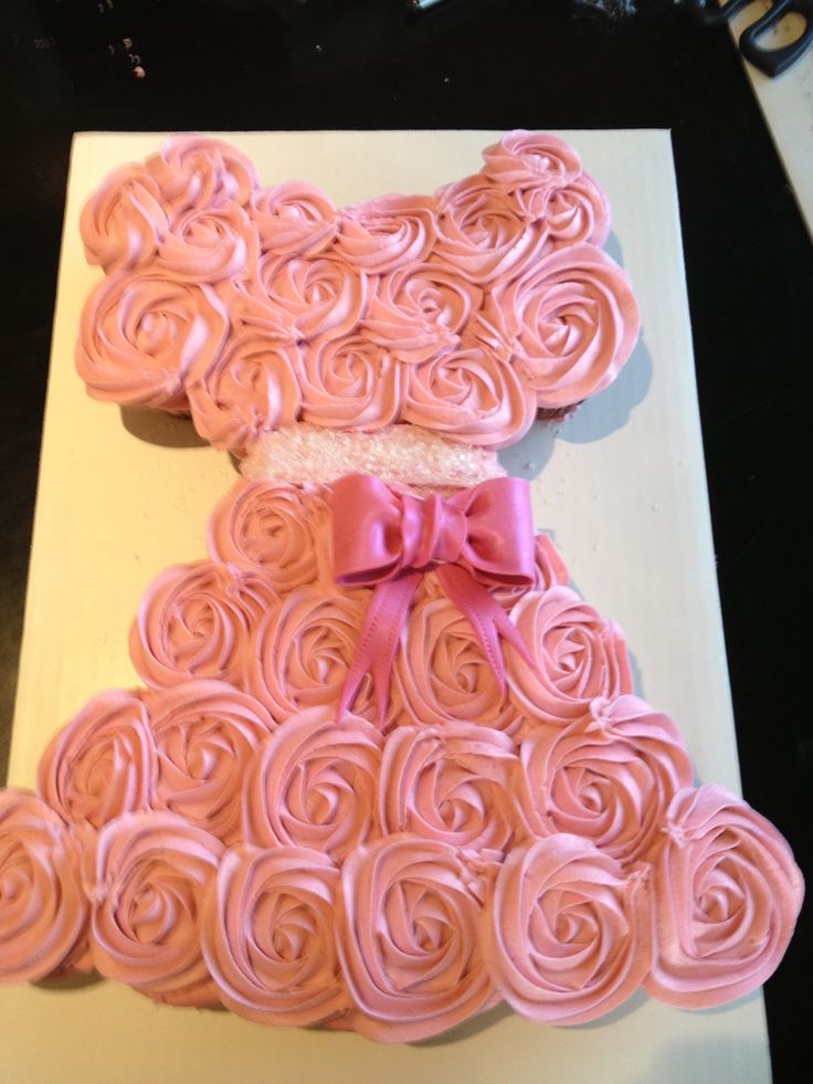 Princess Dress Cupcake Cake