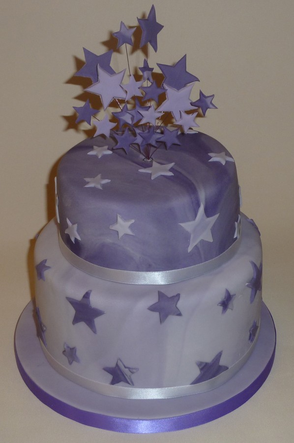 11 Photos of Cakes With Purple Stars 11 Photos of Cakes With Purple Stars
