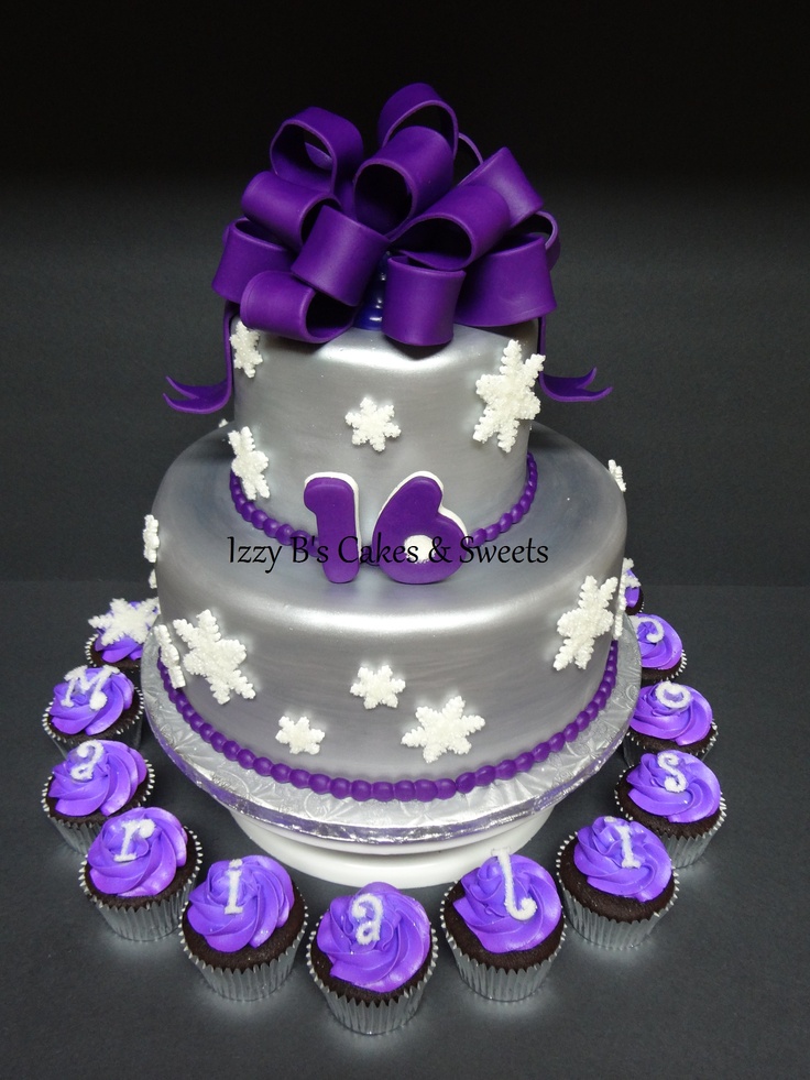Purple Sweet 16 Cake Purple Sweet 16 Cake