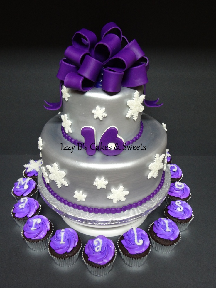 Purple Sweet 16 Cake