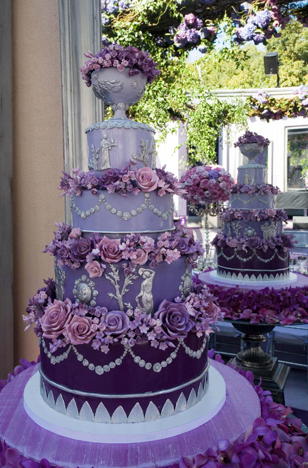 Purple Wedding Cake