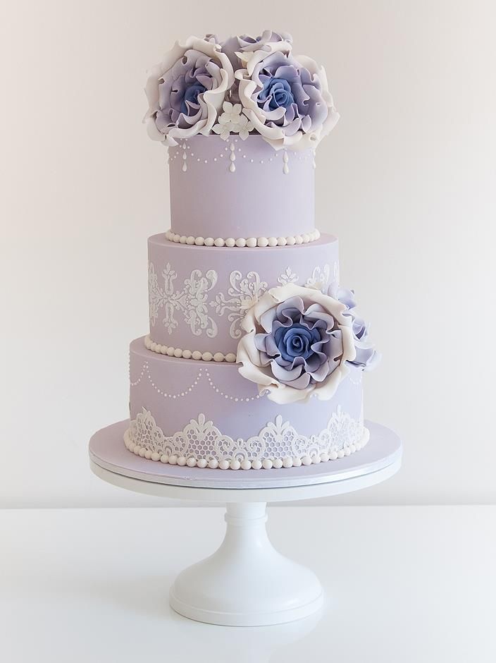 Purple Wedding Cake