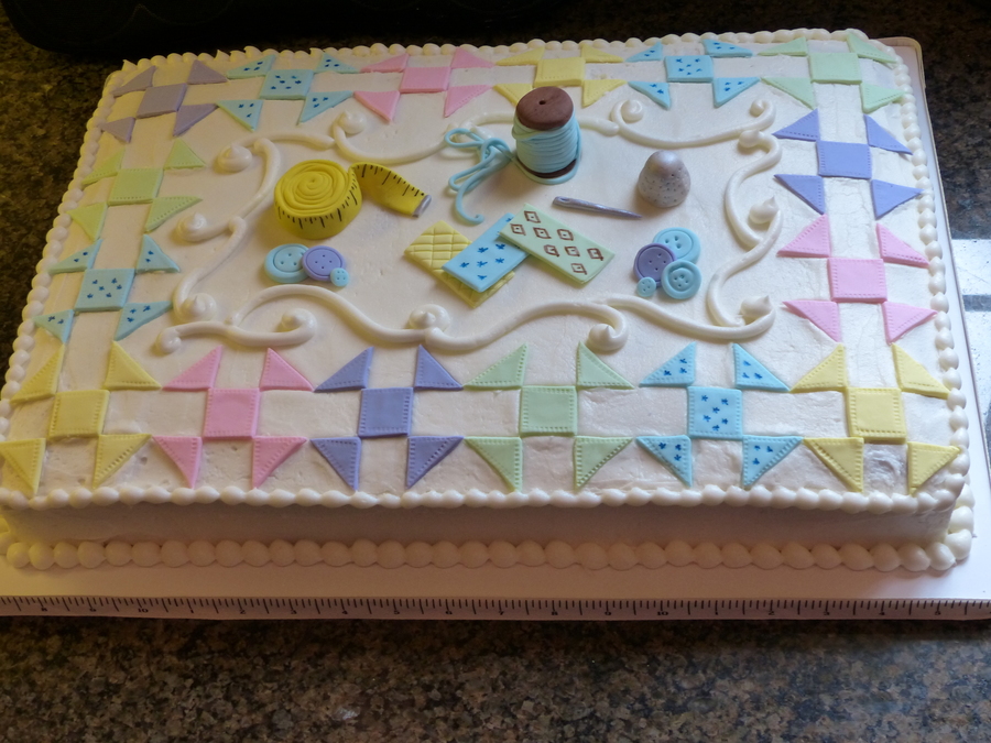 Quilt Birthday Cake