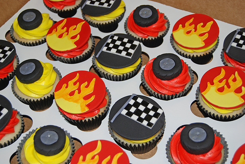 Race Car Cupcake Birthday Cake