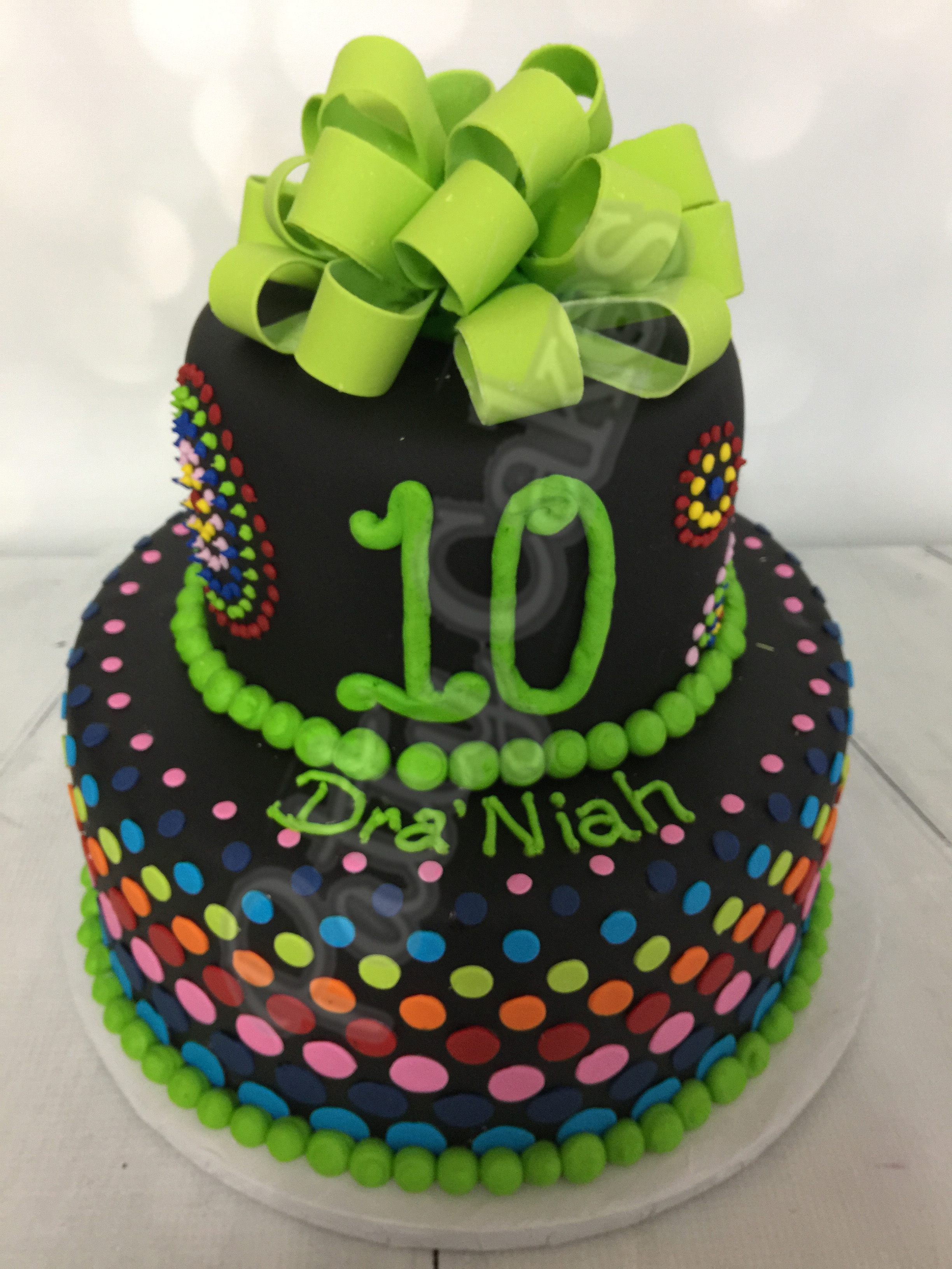 Rainbow Birthday Cake 10th
