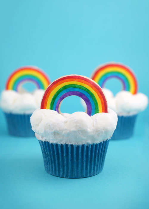 Rainbow Bright Cupcakes