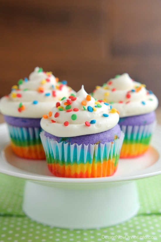 Rainbow Cupcakes Rainbow Cupcakes