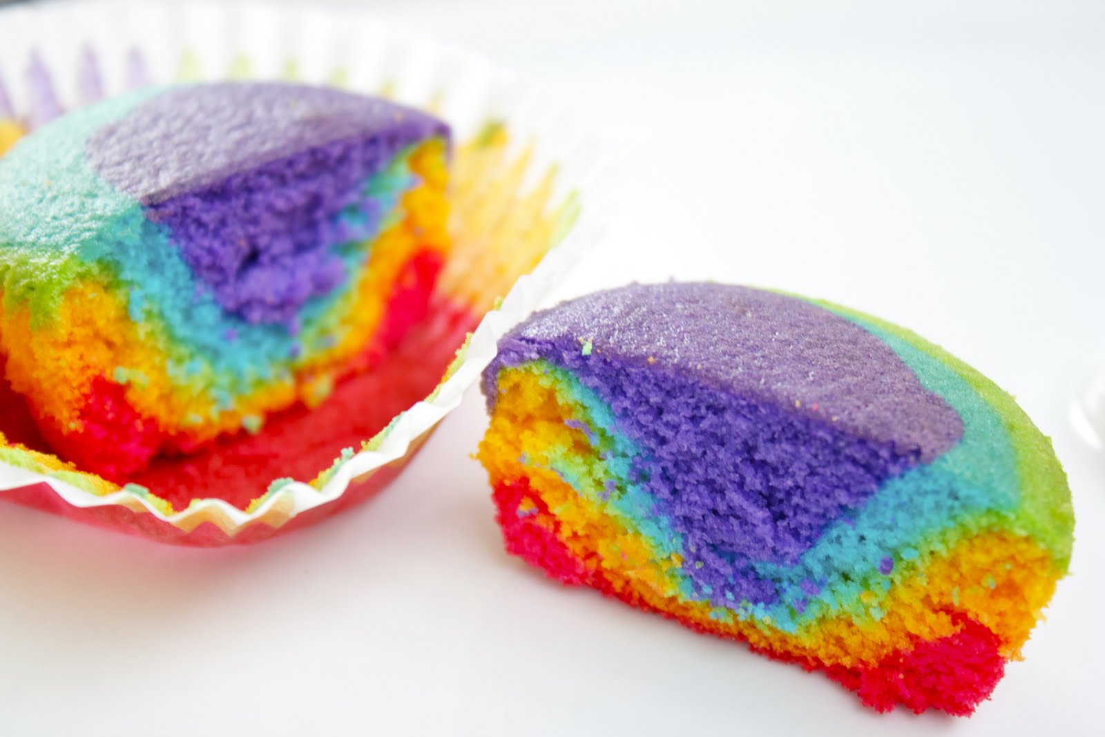Rainbow Cupcakes Rainbow Cupcakes