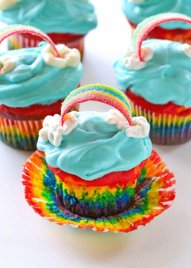 Rainbow Cupcakes