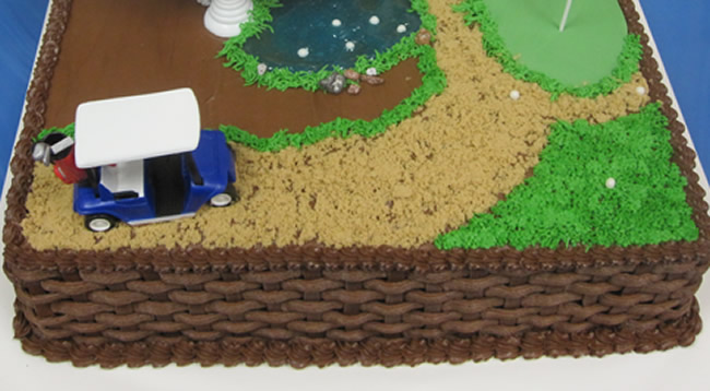 Retirement with Golf Theme Cake