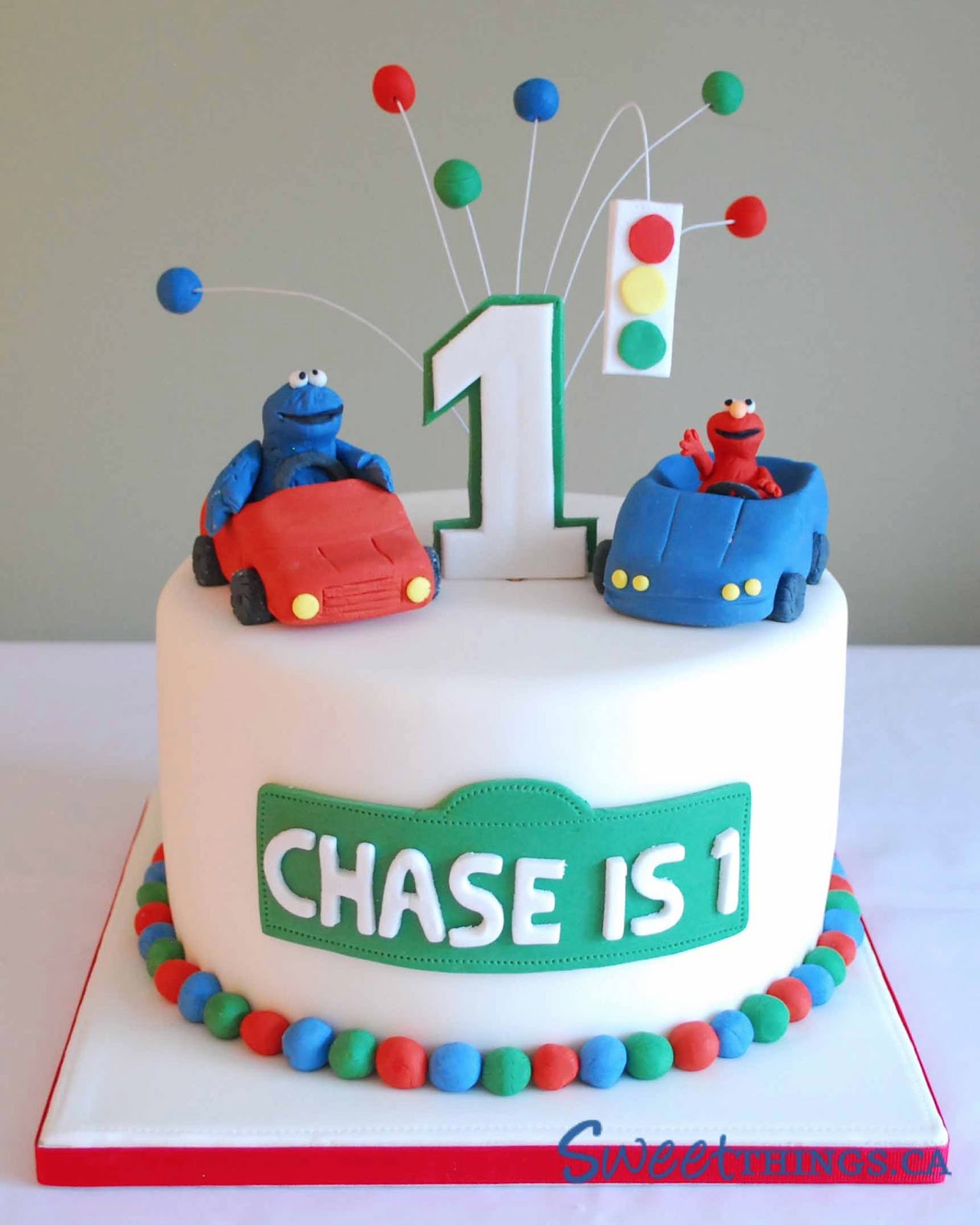 Sesame Street Baby 1st Birthday Cakes