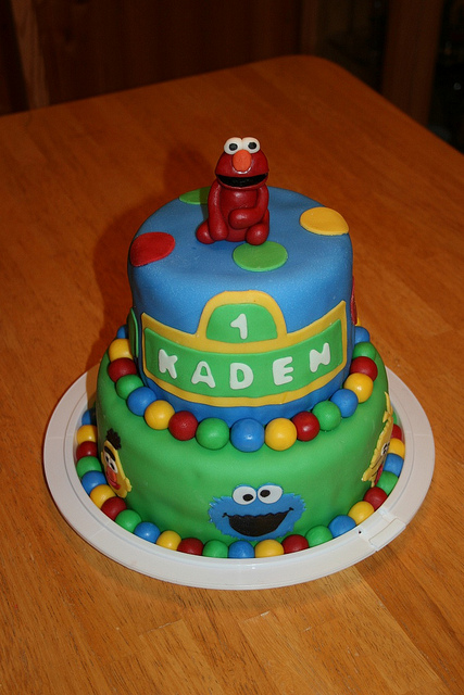 Sesame Street Birthday Cake