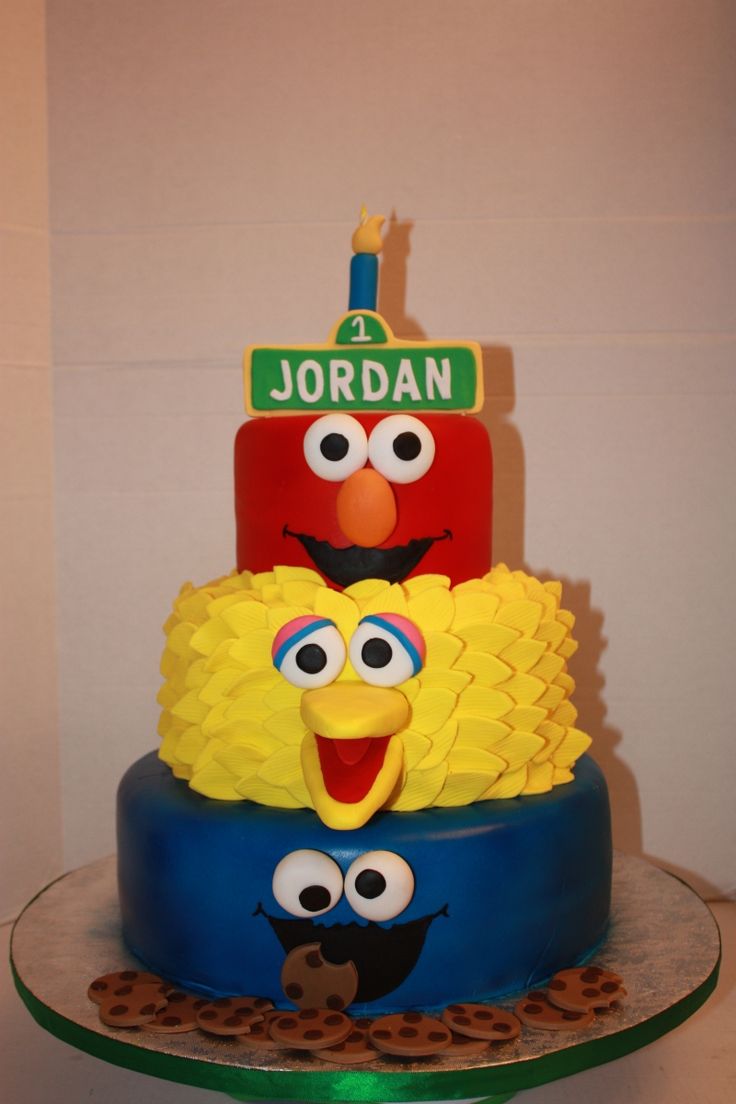 Sesame Street Birthday Cake Sesame Street Birthday Cake