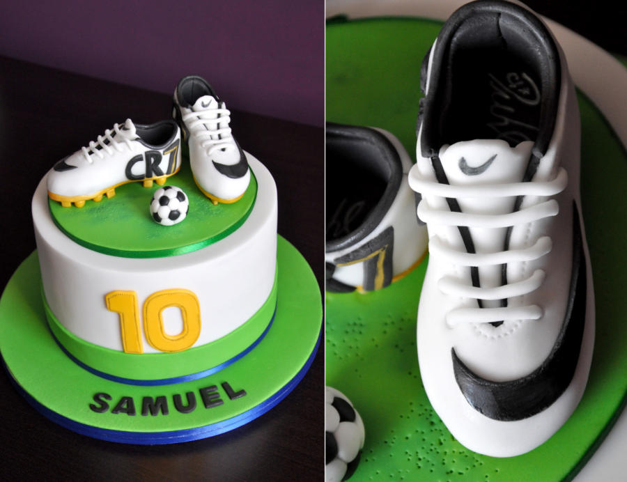 Soccer Shoes Cake