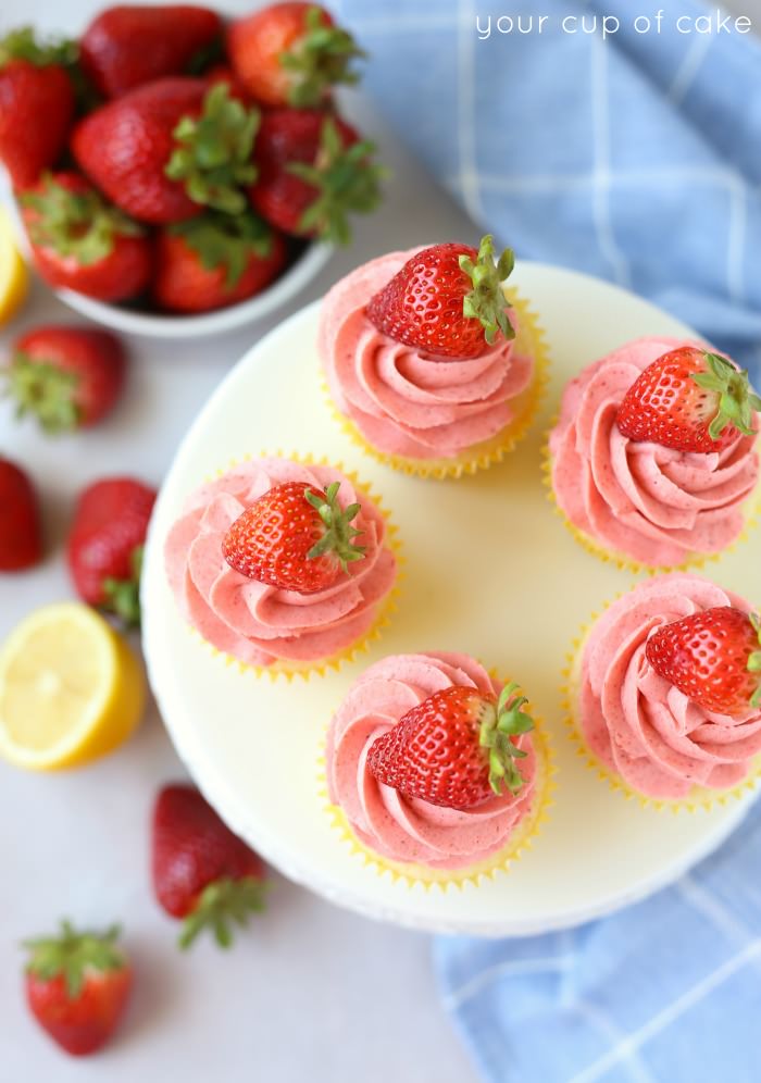 Strawberry Lemonade Cupcakes