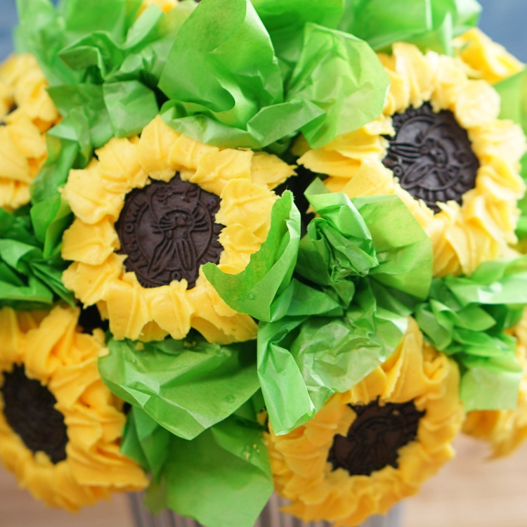 Sunflower Cupcake Bouquet