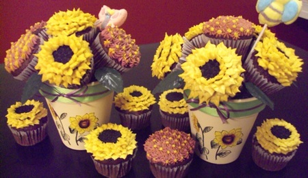 Sunflower Cupcake Bouquet