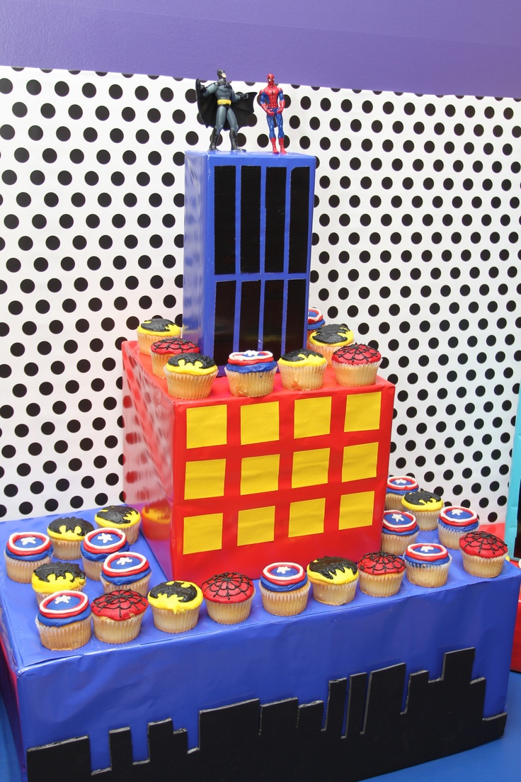 Superhero Cupcake Stand Superhero Cupcake Stand