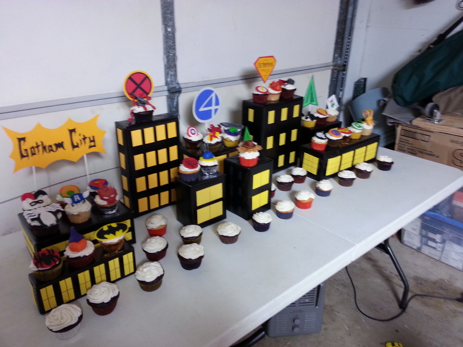 Superhero Cupcake Stand Superhero Cupcake Stand
