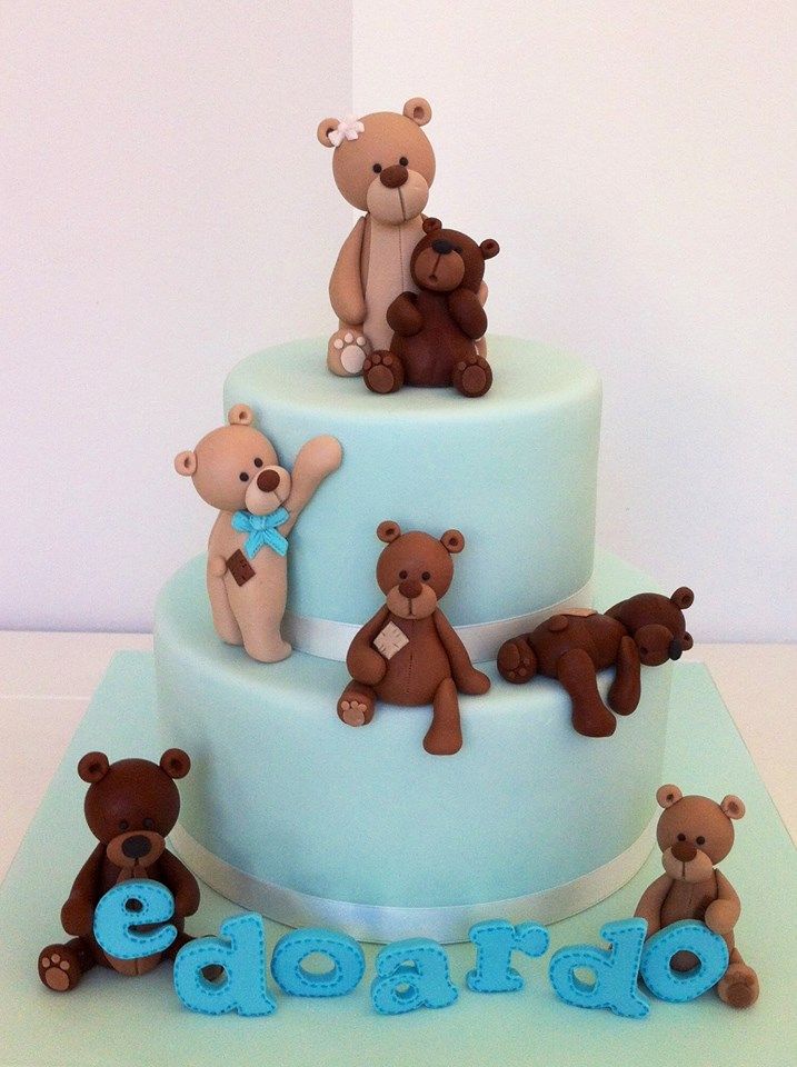 Teddy Bear Birthday Cake Boy