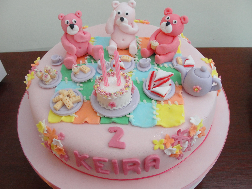 Teddy Bear Birthday Cake