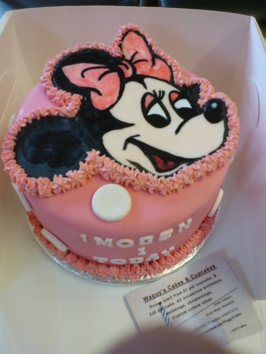 Twins Mickey and Minnie Mouse Cake