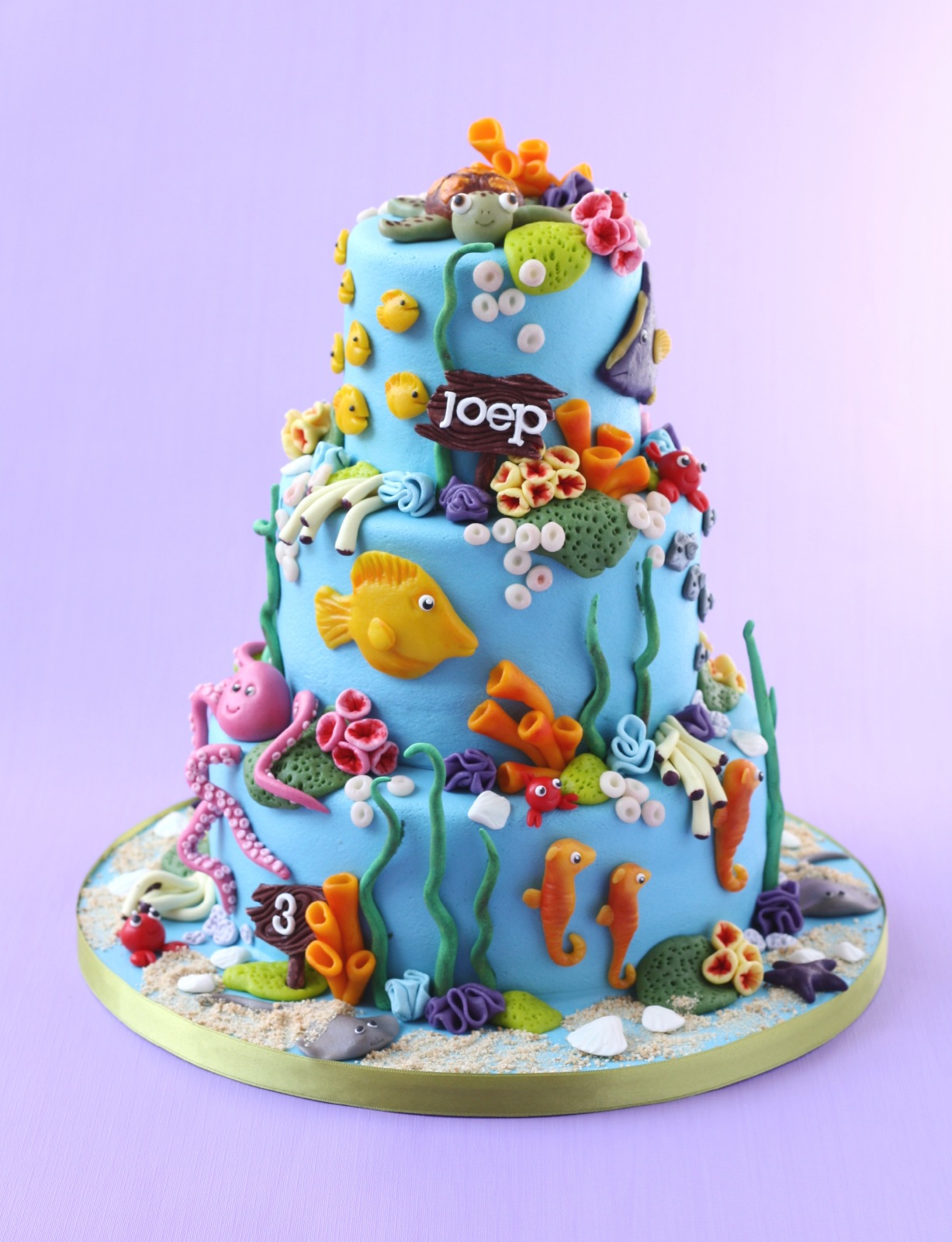Underwater Birthday Cake Underwater Birthday Cake