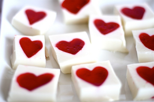 Valentine's Jello Hearts