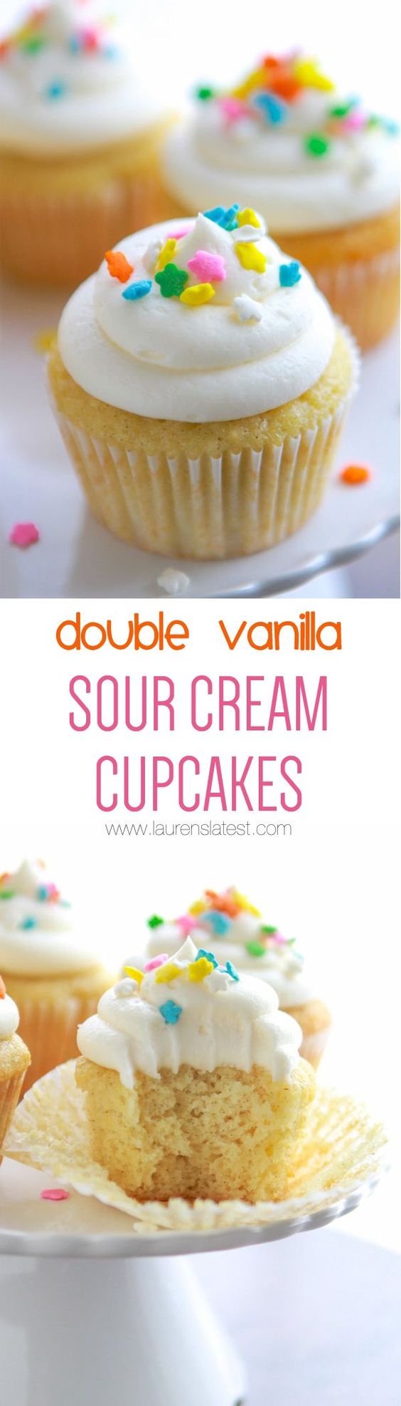 Vanilla Cupcakes Sour Cream