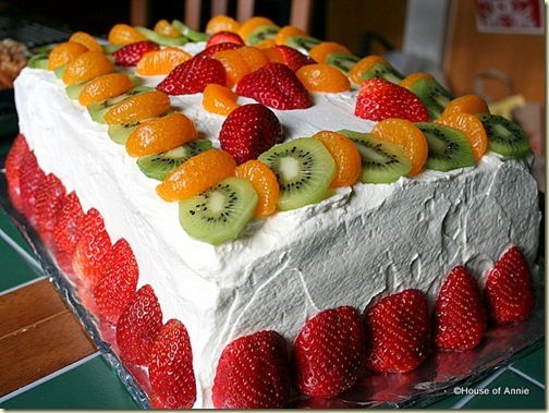 Vanilla Layer Cake with Fresh Fruit