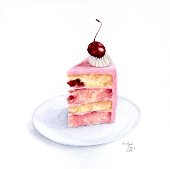 Watercolor Cake Painting