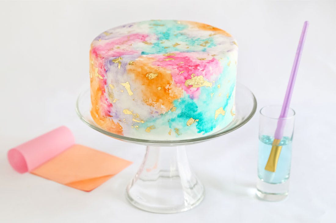 Watercolor Cake