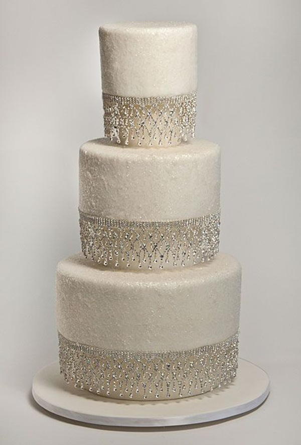 Wedding Cake with Sparkle