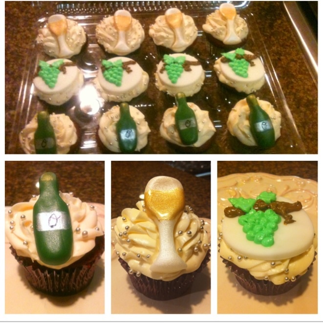 Wine Themed Cupcakes