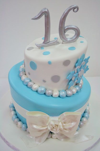 Winter Wonderland Sweet 16 Cake