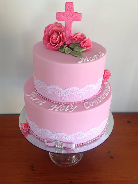 2 Tier First Communion Cake 2 Tier First Communion Cake