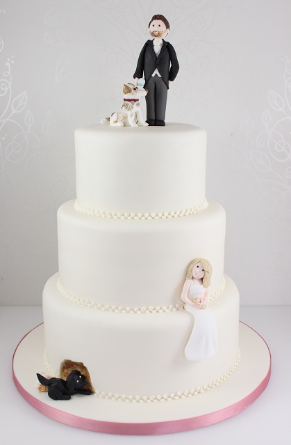 3 Tier Wedding Cake Pictures Dogs