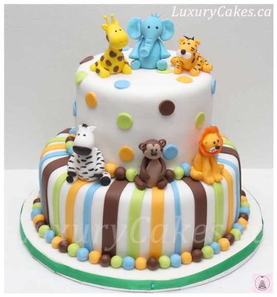 Animal Theme Baby Shower Cake Animal Theme Baby Shower Cake