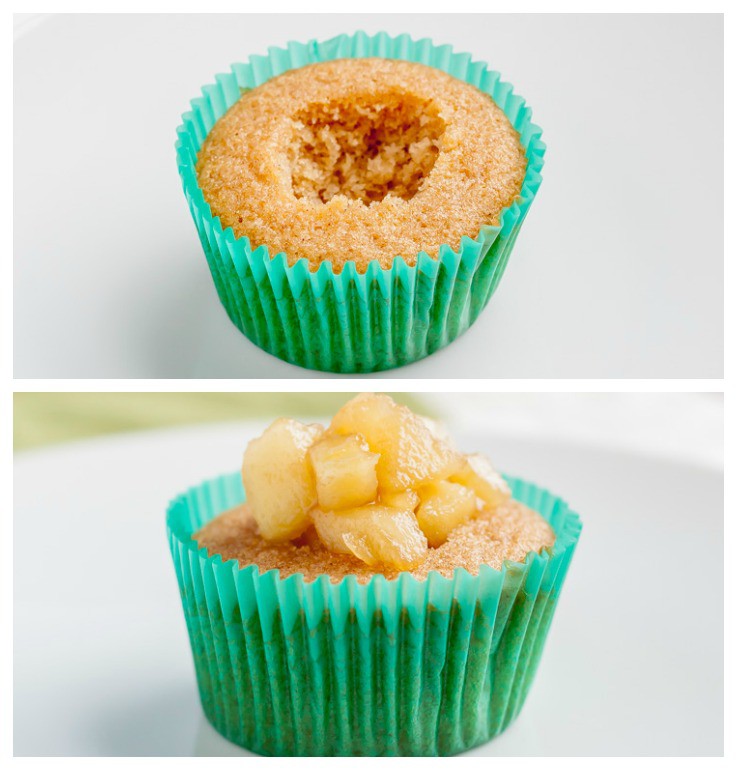 Apple Pie Cupcakes with Filling