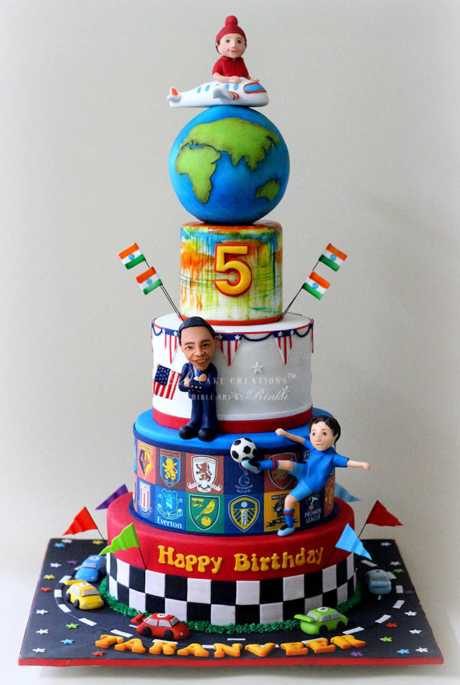 Around the World Birthday Cake Around the World Birthday Cake