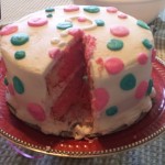 Baby Girl Gender Reveal Cake Inside