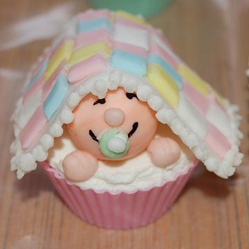 Baby Shower Cupcake Cake