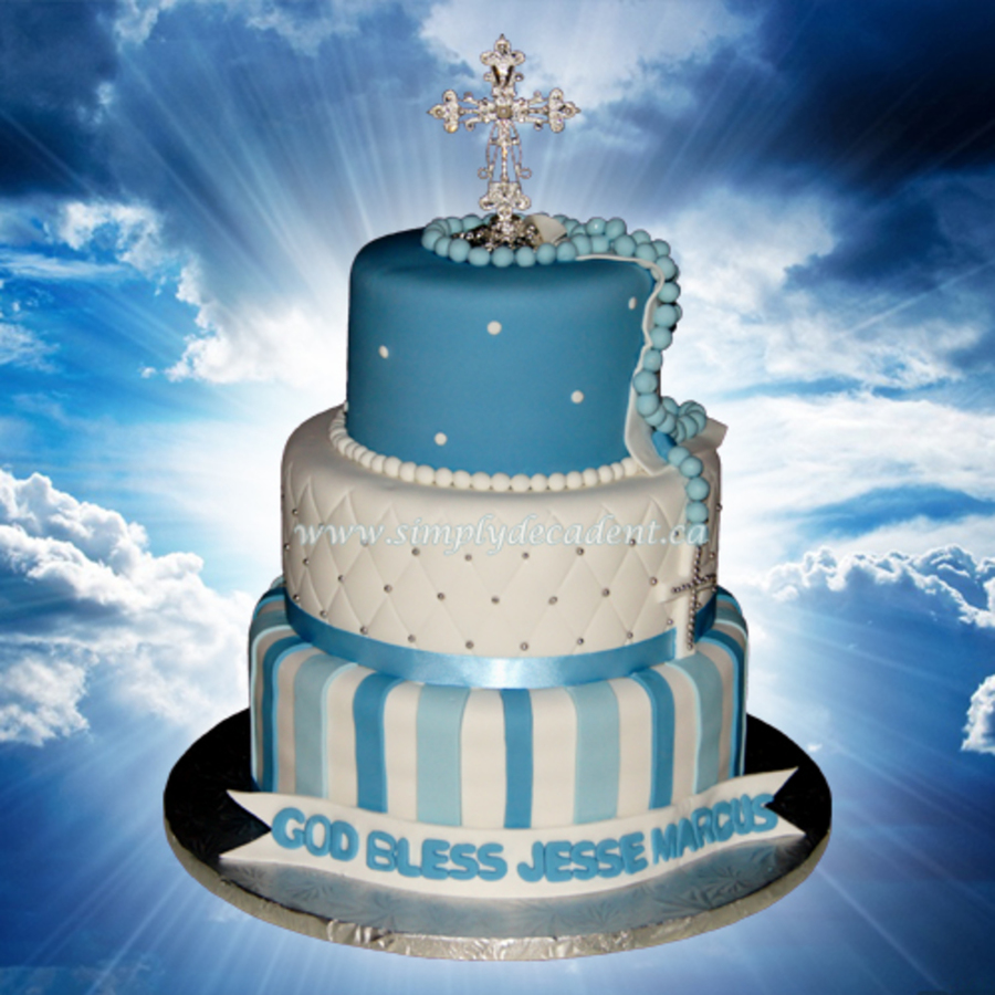 Baptism Cakes with Fondant Baptism Cakes with Fondant