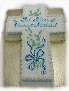 Baptism Cross Cakes Ideas Baptism Cross Cakes Ideas