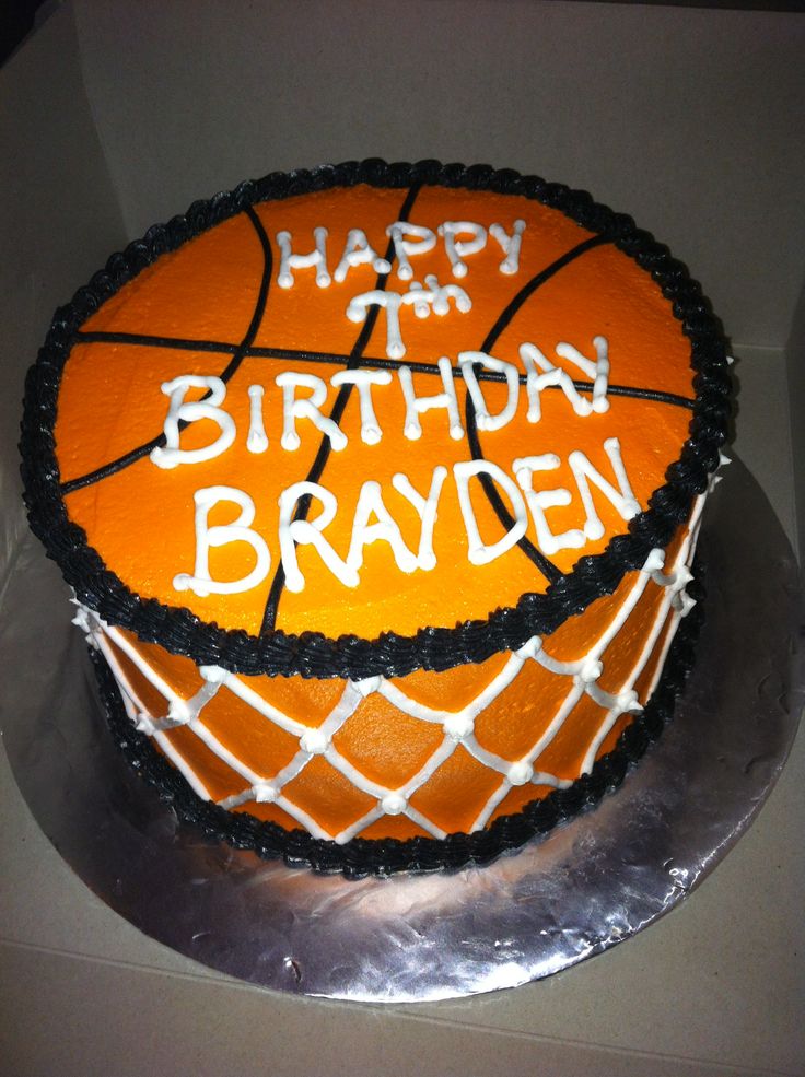 Basketball Birthday Cake Basketball Birthday Cake