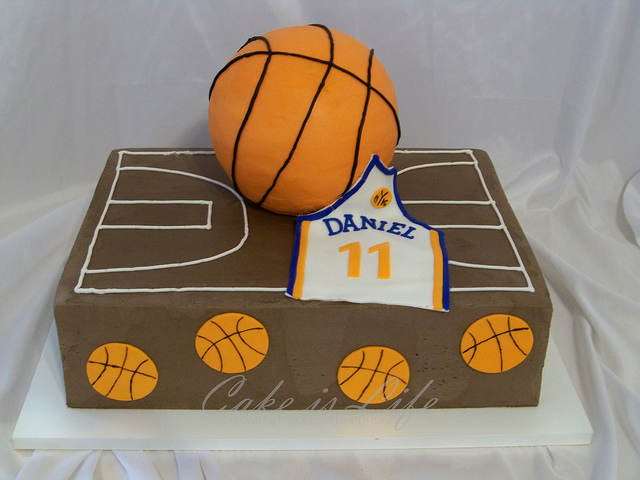 Basketball Birthday Cake Basketball Birthday Cake