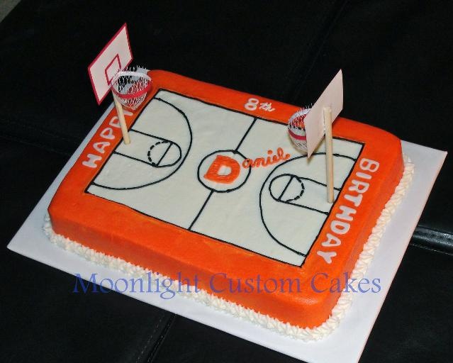 Basketball Court Cake