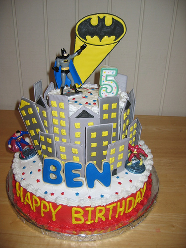 Batman Superhero Birthday Cake