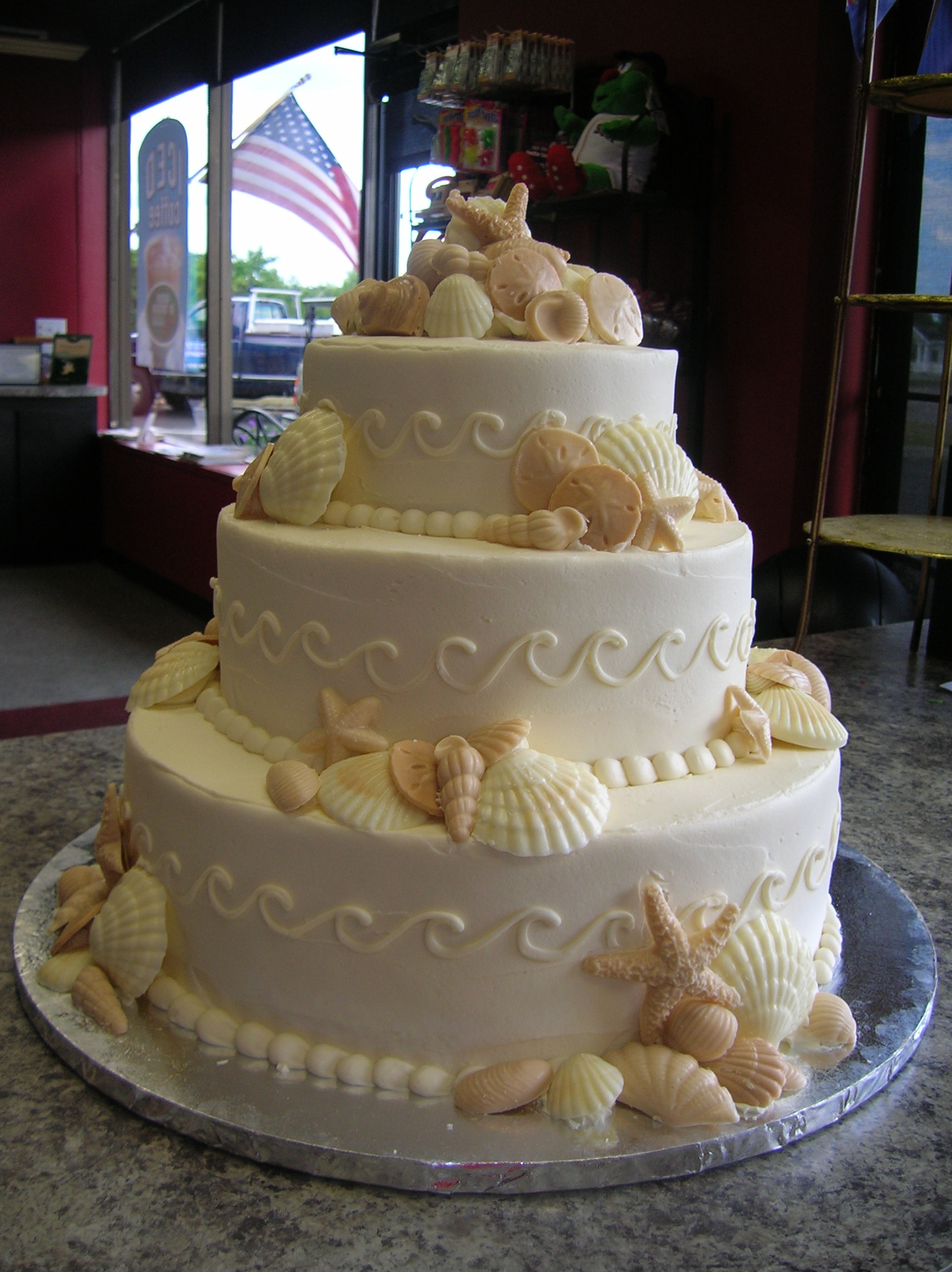 Beach Themed Birthday Cake